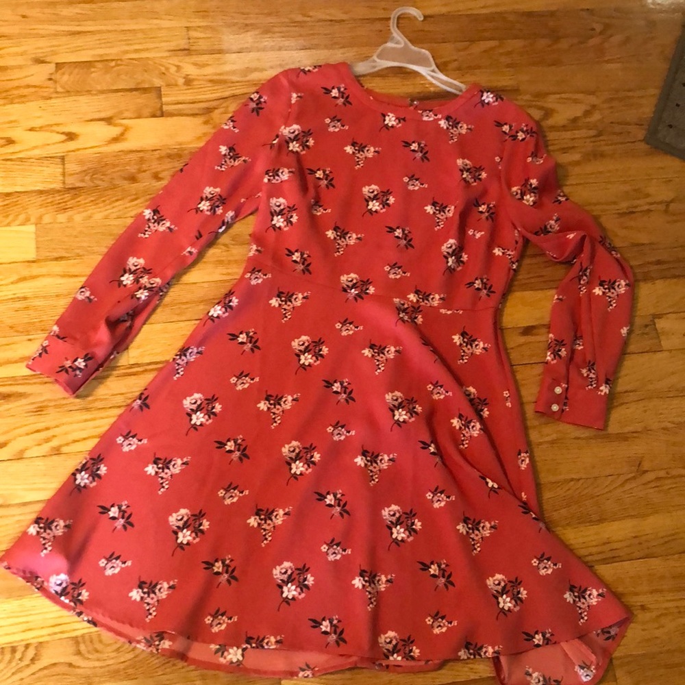 Loft floral print dress size 4
